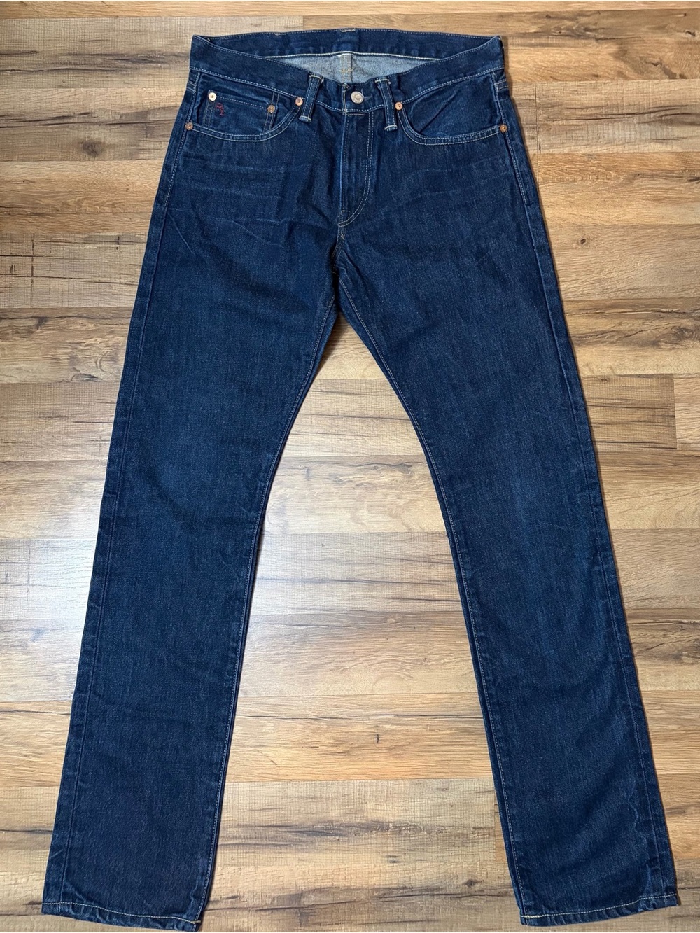 Polo Ralph Lauren 018 Slim Straight Jeans Mens 30x32 100% Cotton Riverside